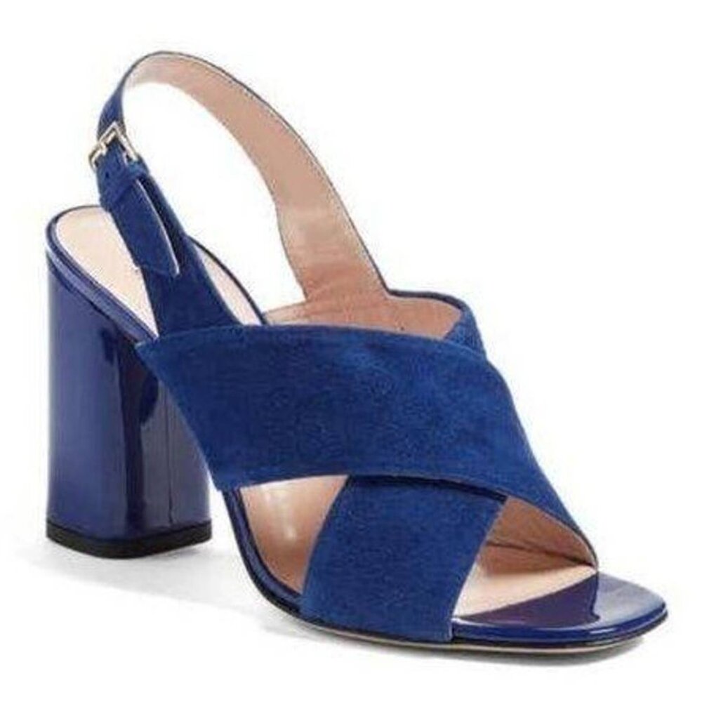 Kate Spade Christopher Blue Suede Heels